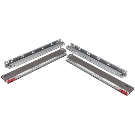 Hardware Resources 15" Deepx3-1/2"High DURA-CLOSE Metal Drawer Box System, incorporates USE58-500 Series Undermount MDB500-089-15GR